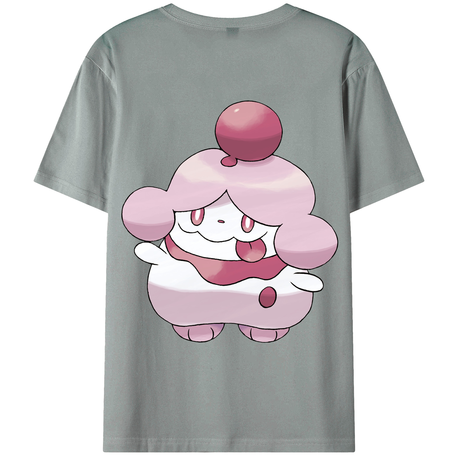 （画像用） ポケットモンスター Pokémon 綿100％ メンズ半袖Tシャツ（バックプリント） 通気性